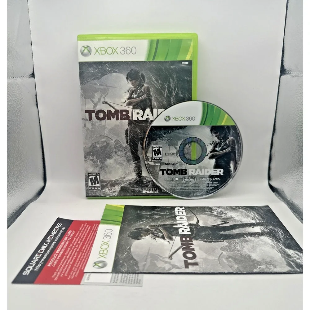 Tomb Raider Xbox 360 CIB Complete w Manual Near Mint Disc Square Enix